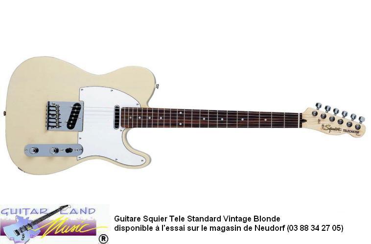 Guitare Squier Tele Standard Vintage Blonde